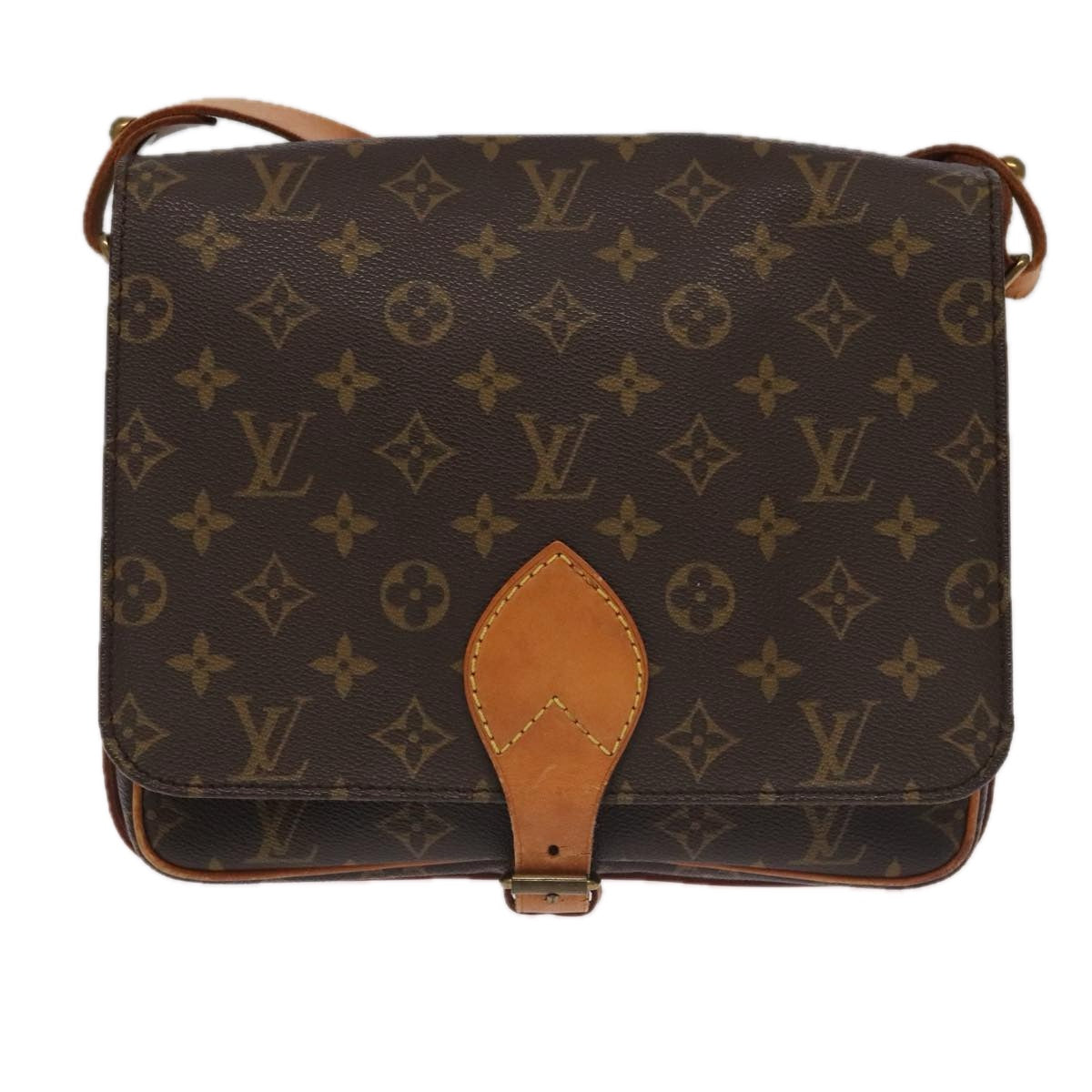 LOUIS VUITTON Monogram Cartouchiere GM Shoulder Bag M51252 LV Auth 98759