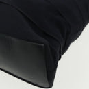 Salvatore Ferragamo Tote Bag Canvas Navy Gold Auth 98764-14