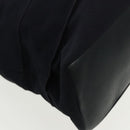 Salvatore Ferragamo Tote Bag Canvas Navy Gold Auth 98764-15