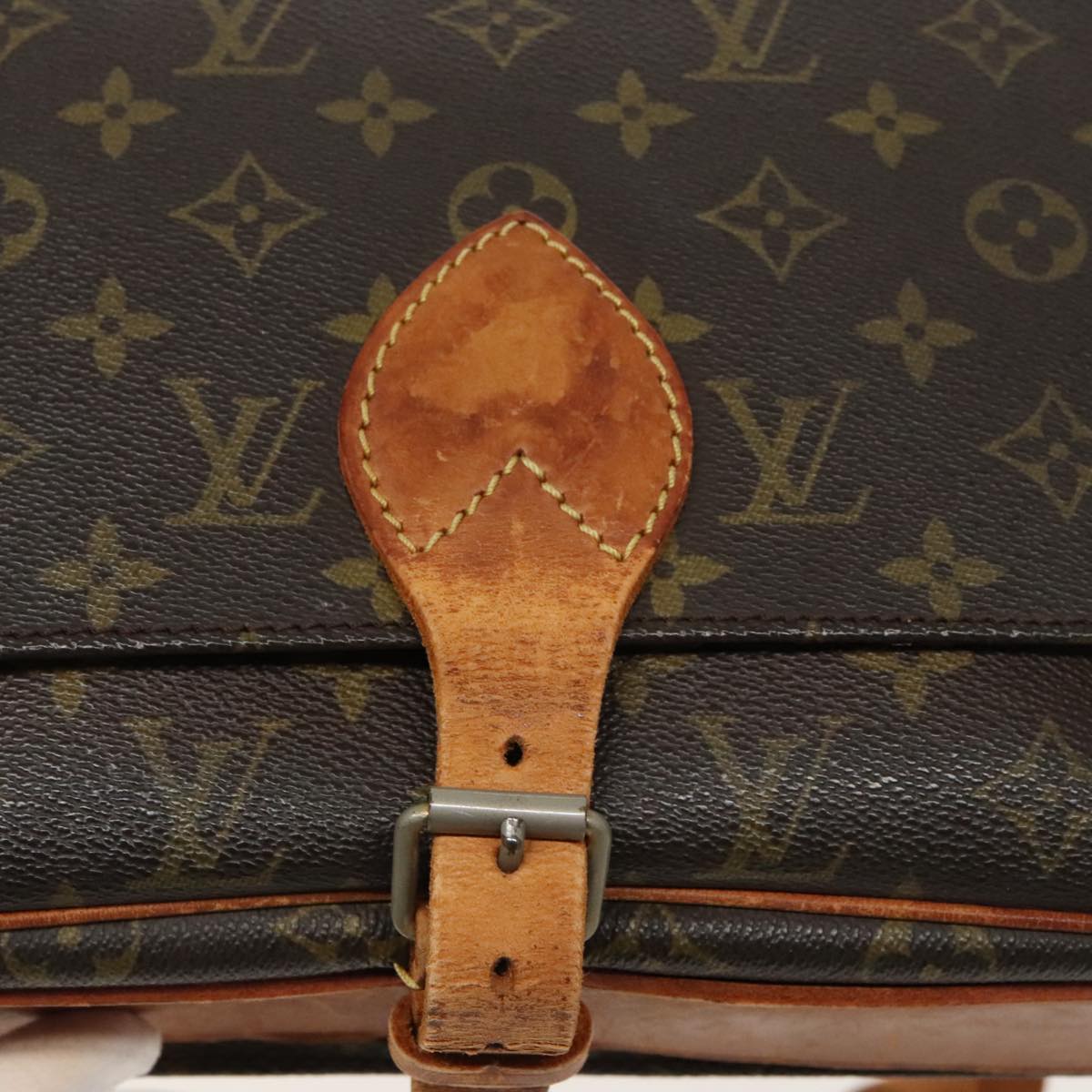 LOUIS VUITTON Monogram Cartouchiere GM Shoulder Bag Vintage M51252 LV Auth 98771