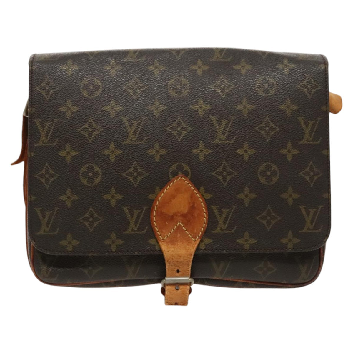 LOUIS VUITTON Monogram Cartouchiere GM Shoulder Bag Vintage M51252 LV Auth 98771