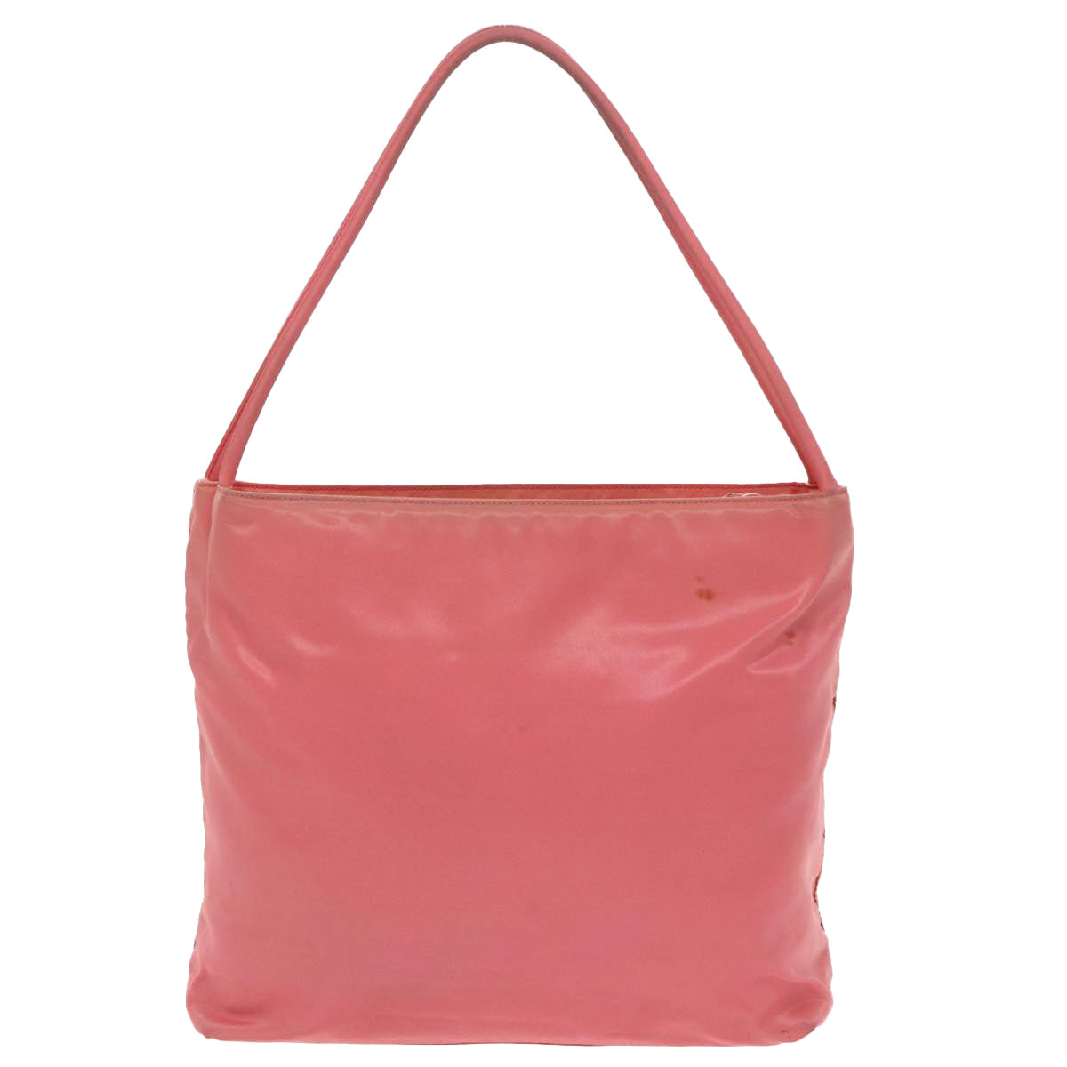 PRADA Tote Bag Nylon Pink Silver Auth 98798