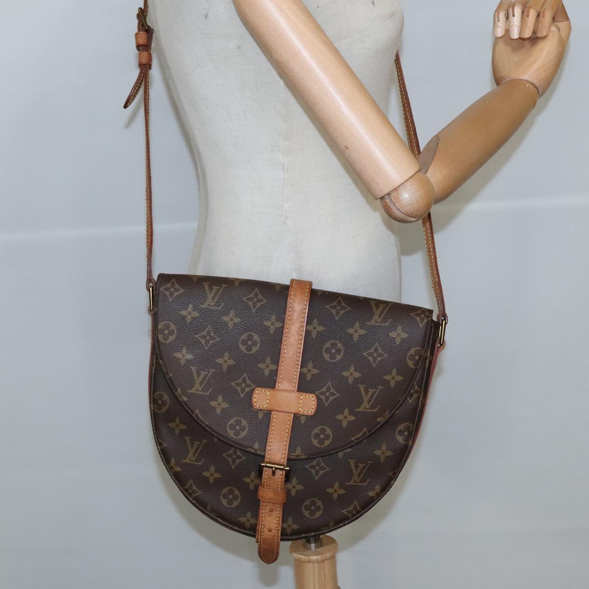 LOUIS VUITTON Monogram Chantilly GM Shoulder Bag M51232 LV Auth 98819