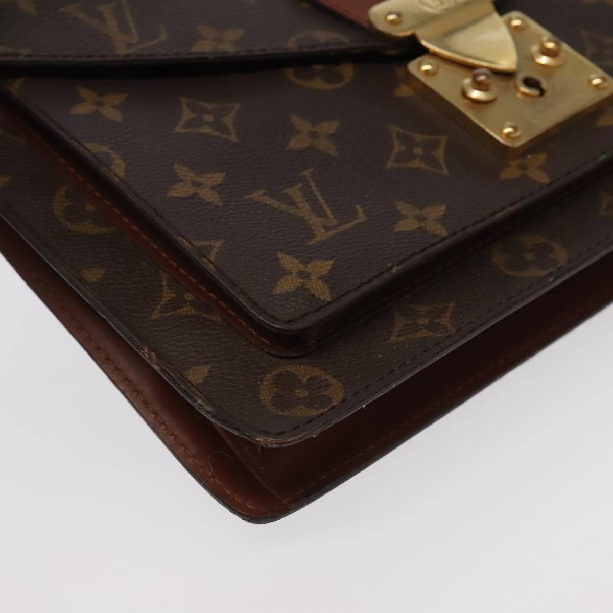 LOUIS VUITTON Monogram Monceau 28 Hand Bag 2way M51185 LV Auth 98838