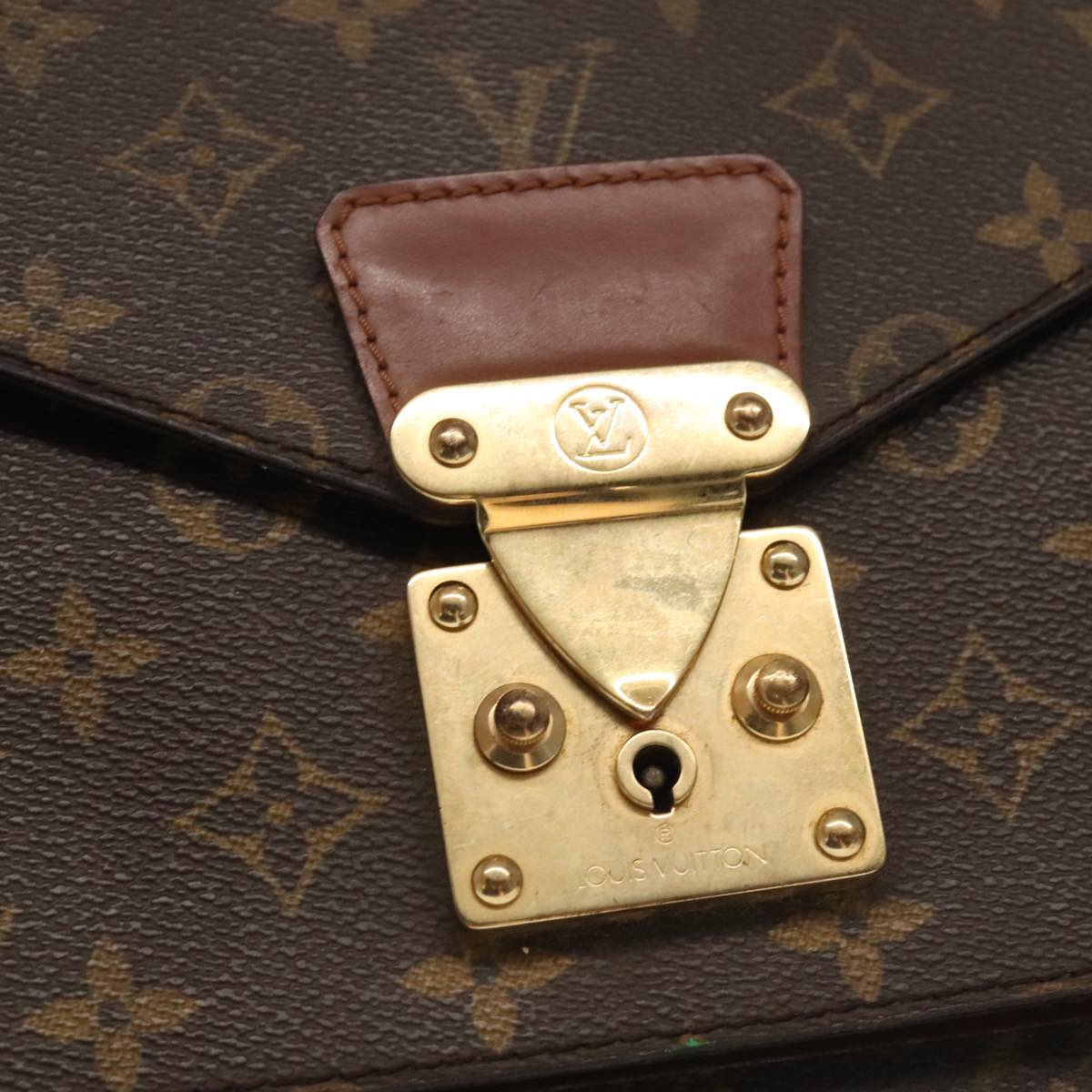 LOUIS VUITTON Monogram Monceau 28 Hand Bag 2way M51185 LV Auth 98838