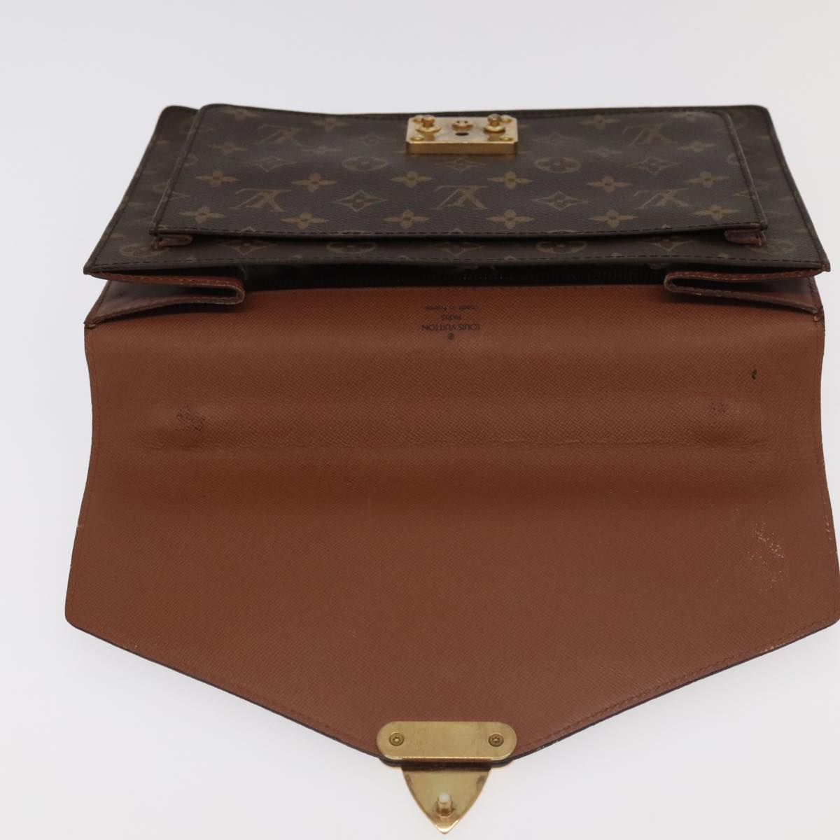 LOUIS VUITTON Monogram Monceau 28 Hand Bag 2way M51185 LV Auth 98838