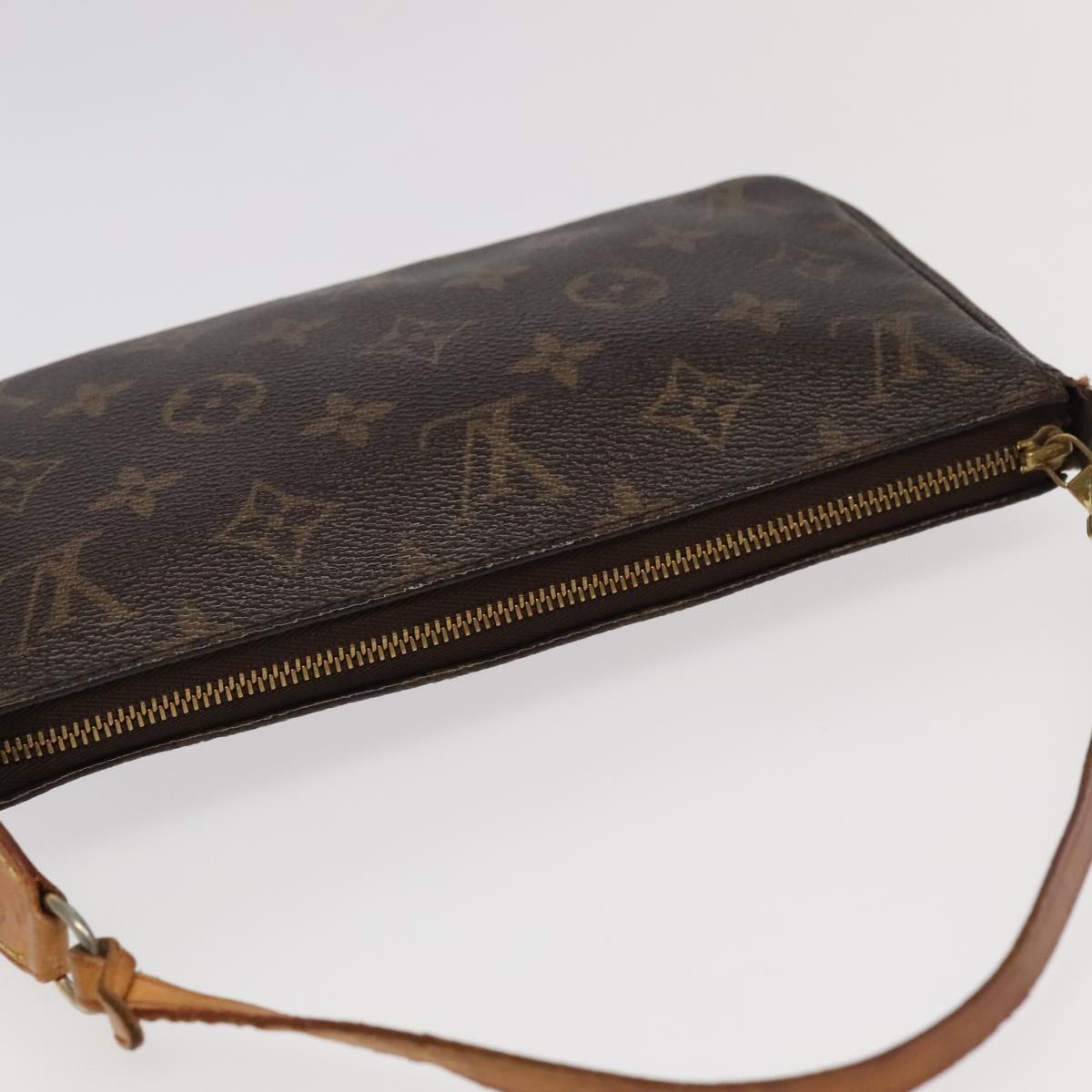 LOUIS VUITTON Monogram Pochette Accessoires Pouch M51980 LV Auth 98839