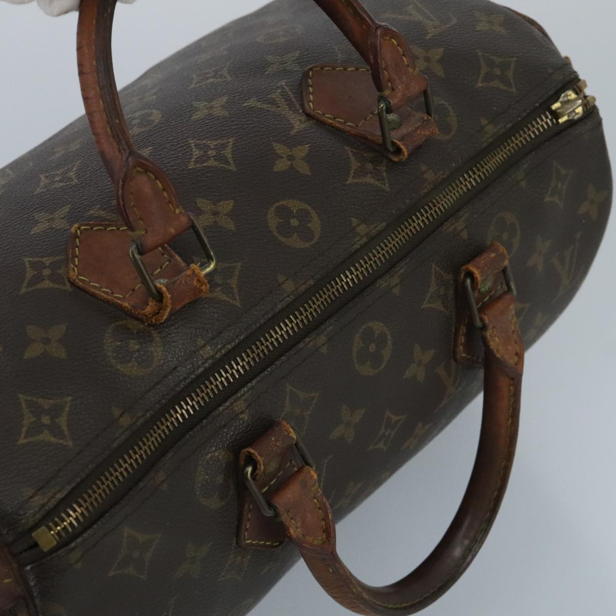 LOUIS VUITTON Monogram Speedy 30 Hand Bag M41526 LV Auth 98850