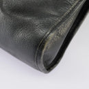 Christian Dior Shoulder Bag Leather Black Auth 98852-18