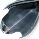 Christian Dior Shoulder Bag Leather Black Auth 98852-11