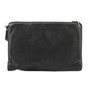 Christian Dior Shoulder Bag Leather Black Auth 98852-2