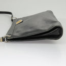 Christian Dior Shoulder Bag Leather Black Auth 98852-3