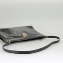 Christian Dior Shoulder Bag Leather Black Auth 98852-7