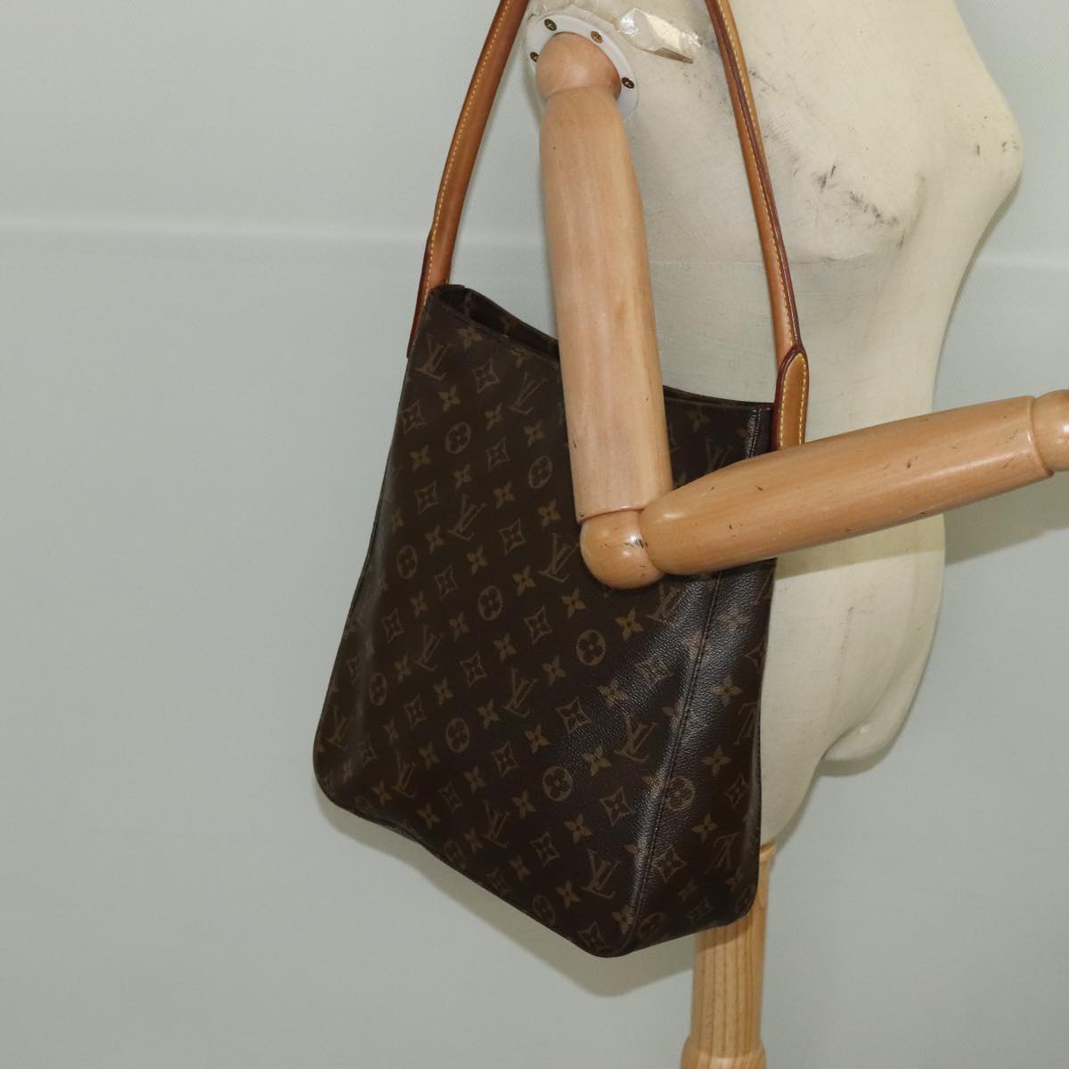 LOUIS VUITTON Monogram Looping GM Shoulder Bag M51145 LV Auth 98856