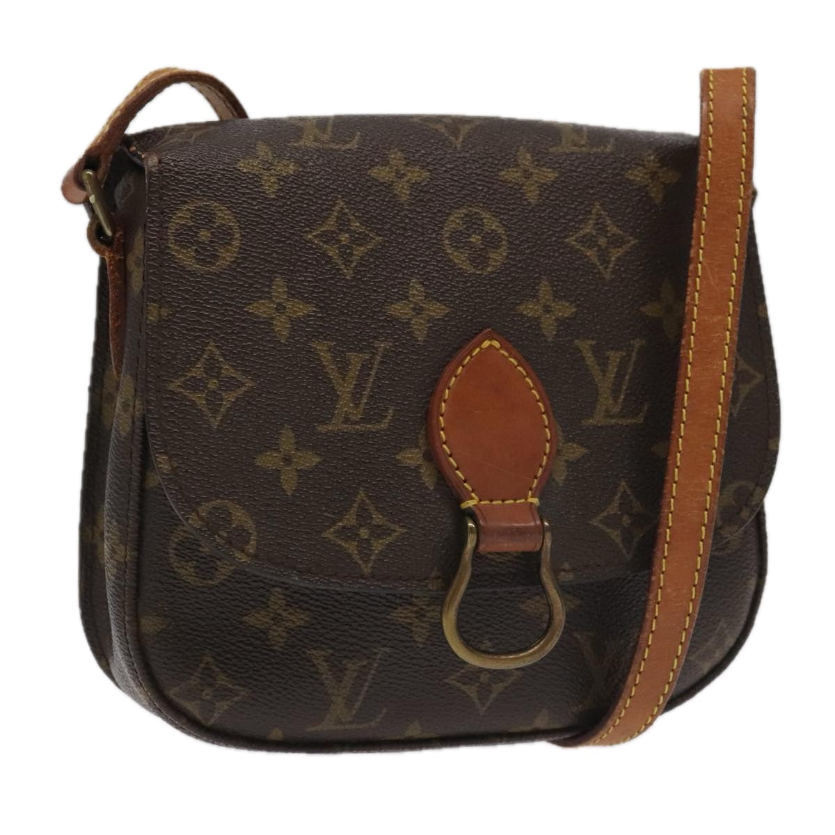 LOUIS VUITTON Monogram Saint Cloud PM Shoulder Bag M51244 LV Auth 98874