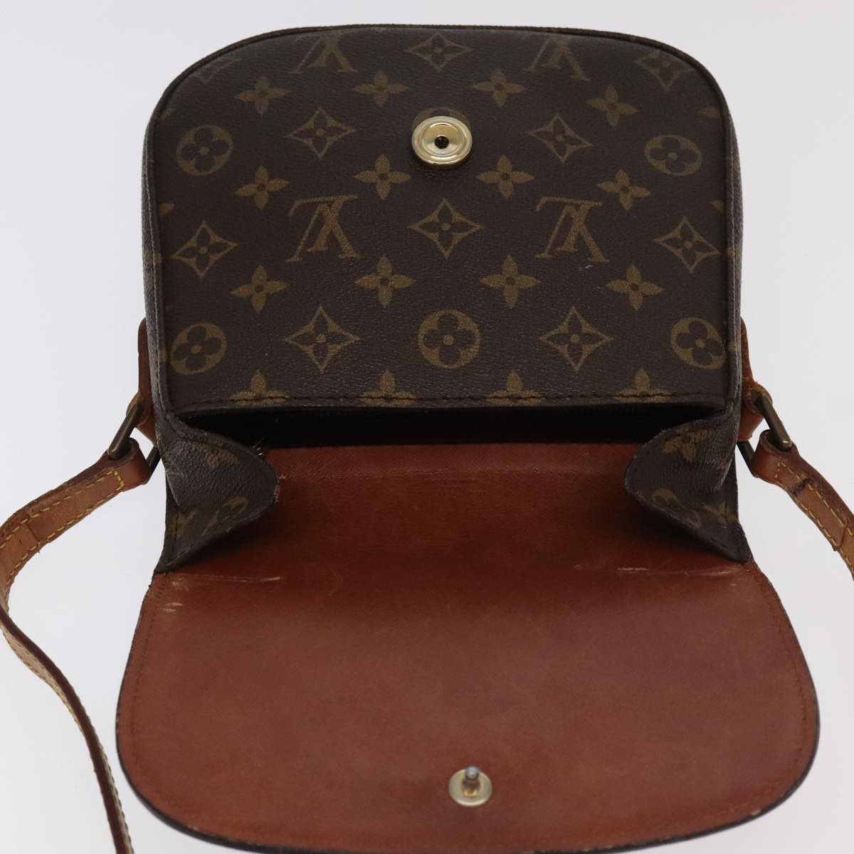 LOUIS VUITTON Monogram Saint Cloud PM Shoulder Bag M51244 LV Auth 98874