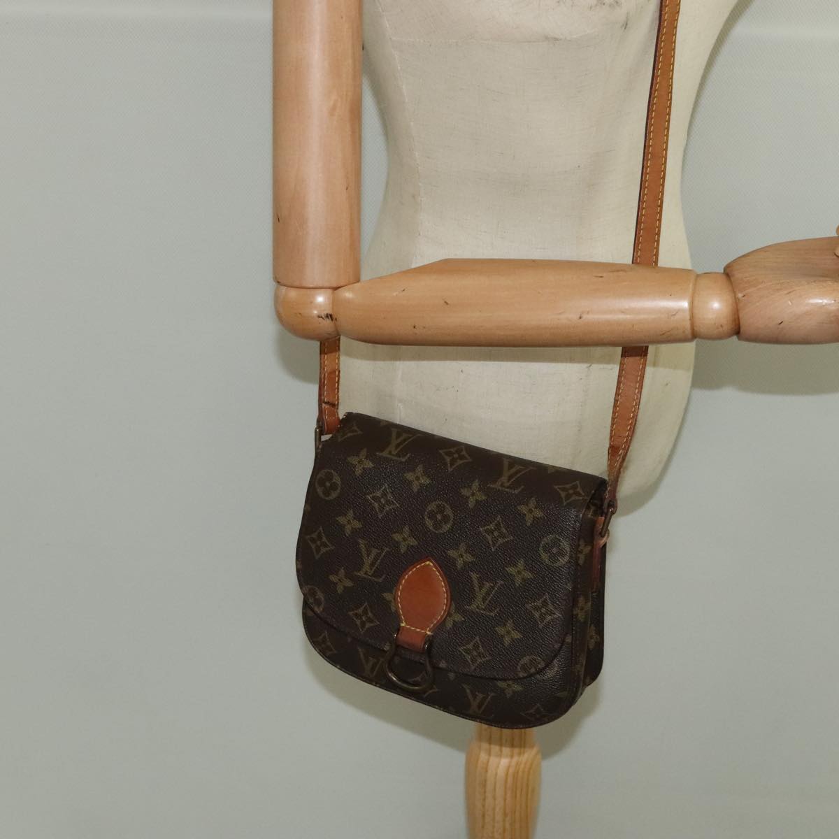 LOUIS VUITTON Monogram Saint Cloud PM Shoulder Bag M51244 LV Auth 98874