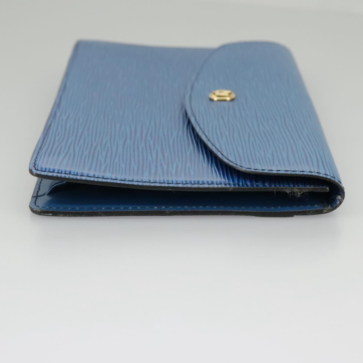 LOUIS VUITTON Epi Montaigne 23 Clutch Bag Blue M52665 LV Auth 98876