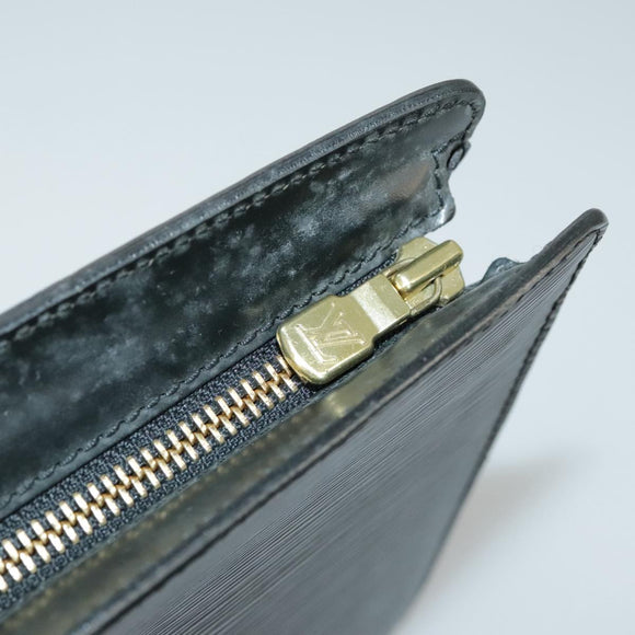 LOUIS VUITTON Epi Pochette Homme Clutch Bag Black Noir M52522 LV Auth 98877