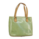 LOUIS VUITTON Monogram Vernis Houston Hand Bag Baby Blue M91005 LV Auth 98882-1