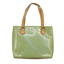 LOUIS VUITTON Monogram Vernis Houston Hand Bag Baby Blue M91005 LV Auth 98882-13