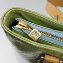 LOUIS VUITTON Monogram Vernis Houston Hand Bag Baby Blue M91005 LV Auth 98882-21