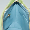 LOUIS VUITTON Monogram Vernis Houston Hand Bag Baby Blue M91005 LV Auth 98882-24