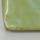 LOUIS VUITTON Monogram Vernis Houston Hand Bag Baby Blue M91005 LV Auth 98882-3