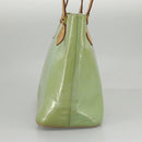 LOUIS VUITTON Monogram Vernis Houston Hand Bag Baby Blue M91005 LV Auth 98882-4