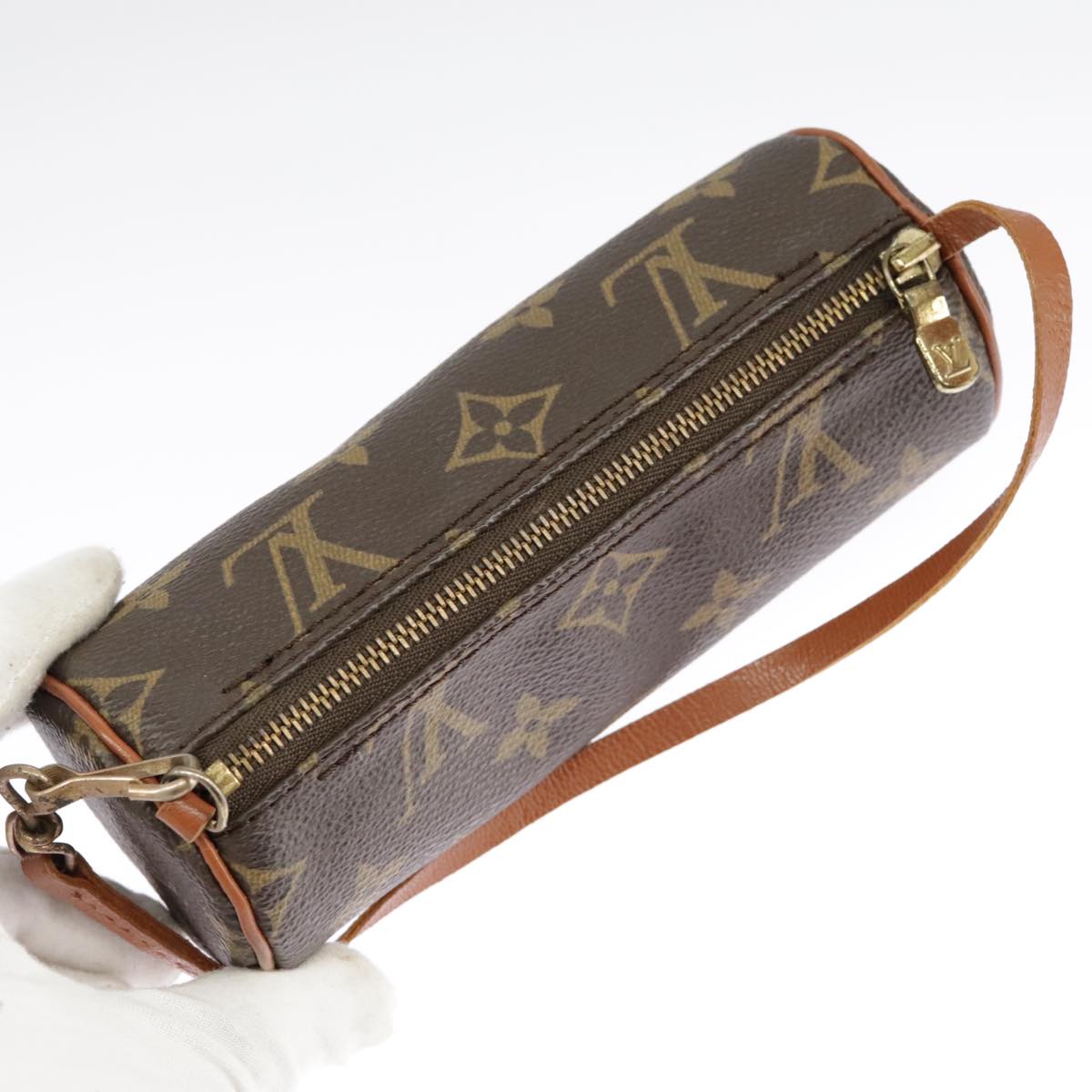 LOUIS VUITTON Monogram Papillon Pouch LV Auth 98885