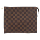 LOUIS VUITTON Damier Ebene Poche Toilette 26 Etui N47543 LV Auth 98899-13