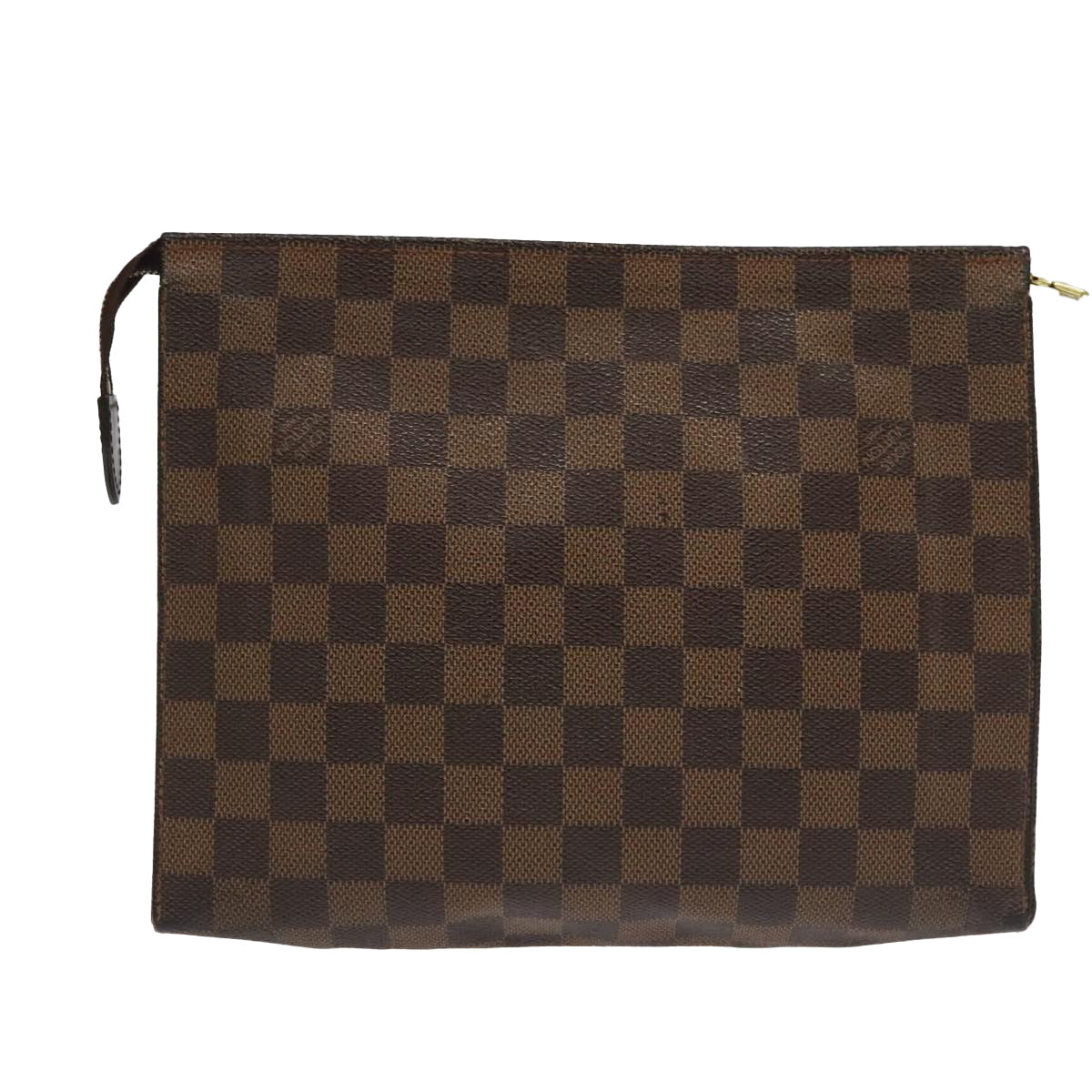 LOUIS VUITTON Damier Ebene Poche Toilette 26 Pouch N47543 LV Auth 98899 - 0