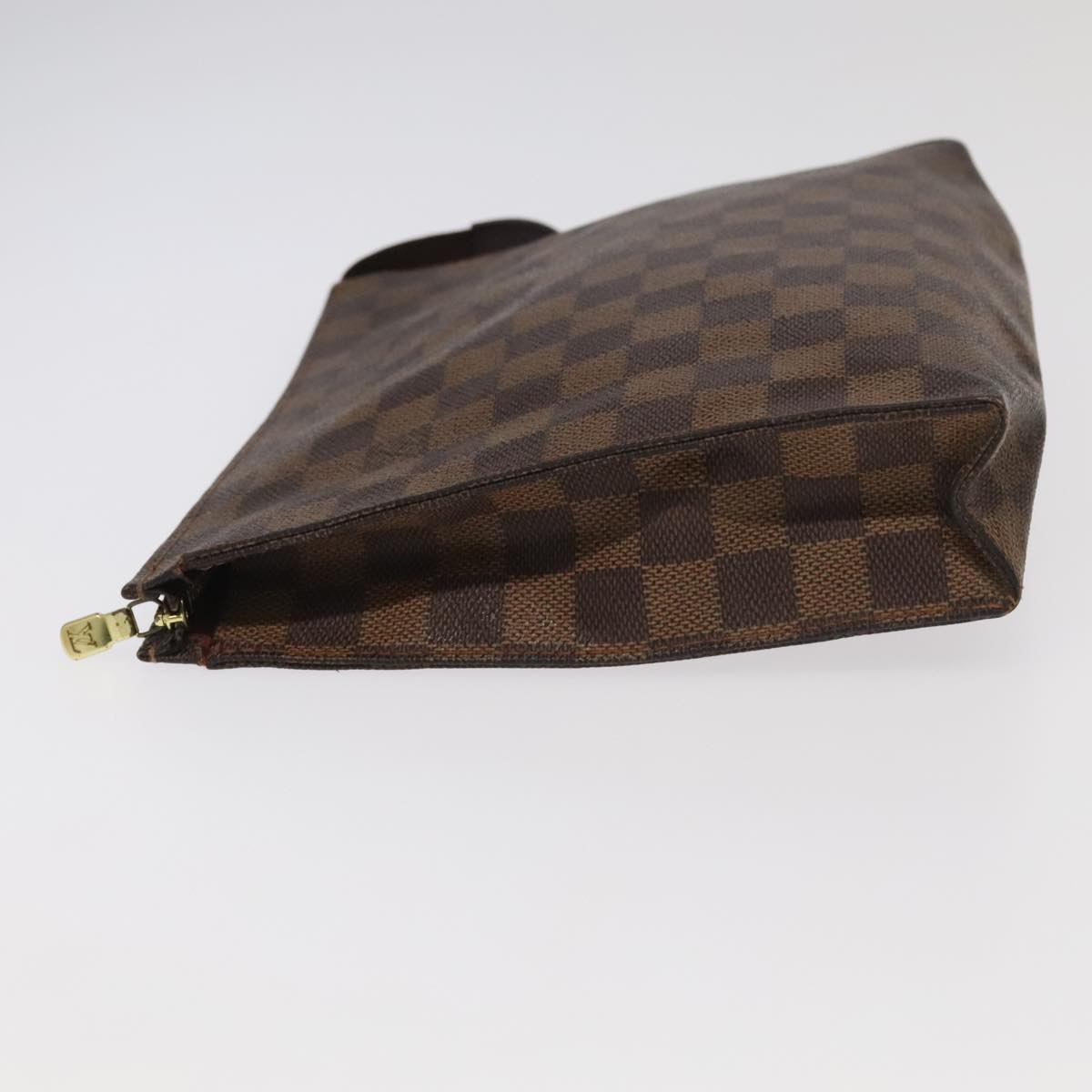 LOUIS VUITTON Damier Ebene Poche Toilette 26 Pouch N47543 LV Auth 98899