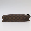 LOUIS VUITTON Damier Ebene Poche Toilette 26 Pouch N47543 LV Auth 98899-6