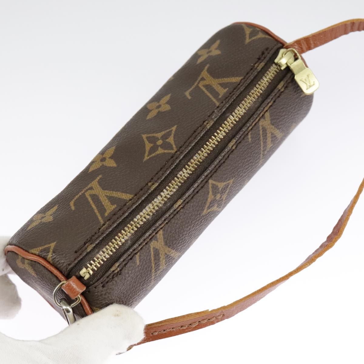 LOUIS VUITTON Monogram Papillon Pouch LV Auth 98902