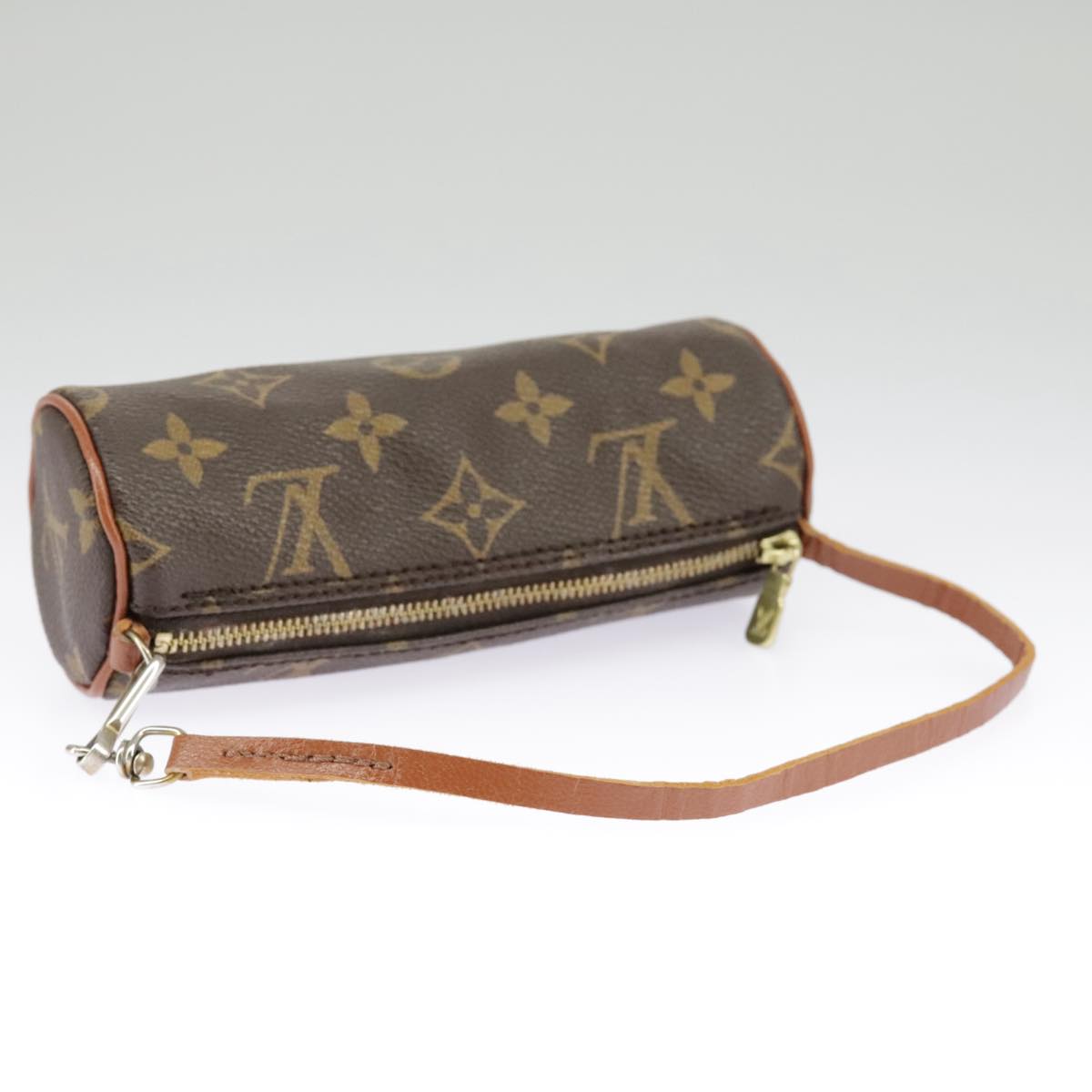 LOUIS VUITTON Monogram Papillon Pouch LV Auth 98902