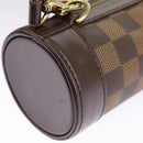 LOUIS VUITTON Damier Ebene GOLF CUP 2002 HAWAII Golfballenhoes M99119 Auth 98910V-17