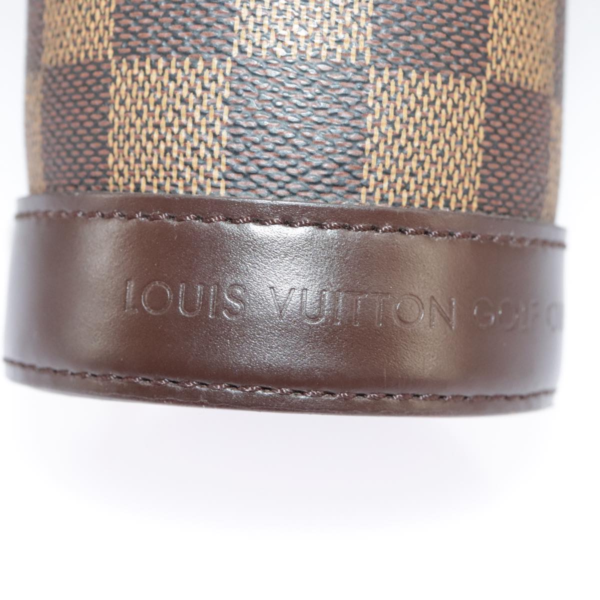 LOUIS VUITTON Damier Ebene GOLF CUP 2002 HAWAII Golf Ball Case M99119 Auth 98910