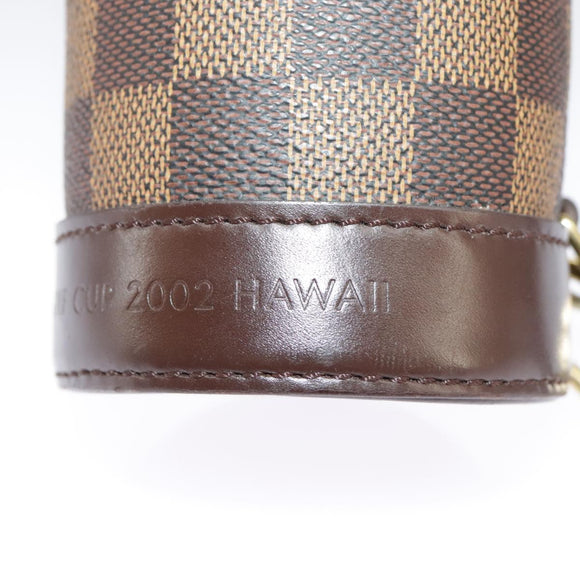 LOUIS VUITTON Damier Ebene GOLF CUP 2002 HAWAII Golfballenhoes M99119 Auth 98910V