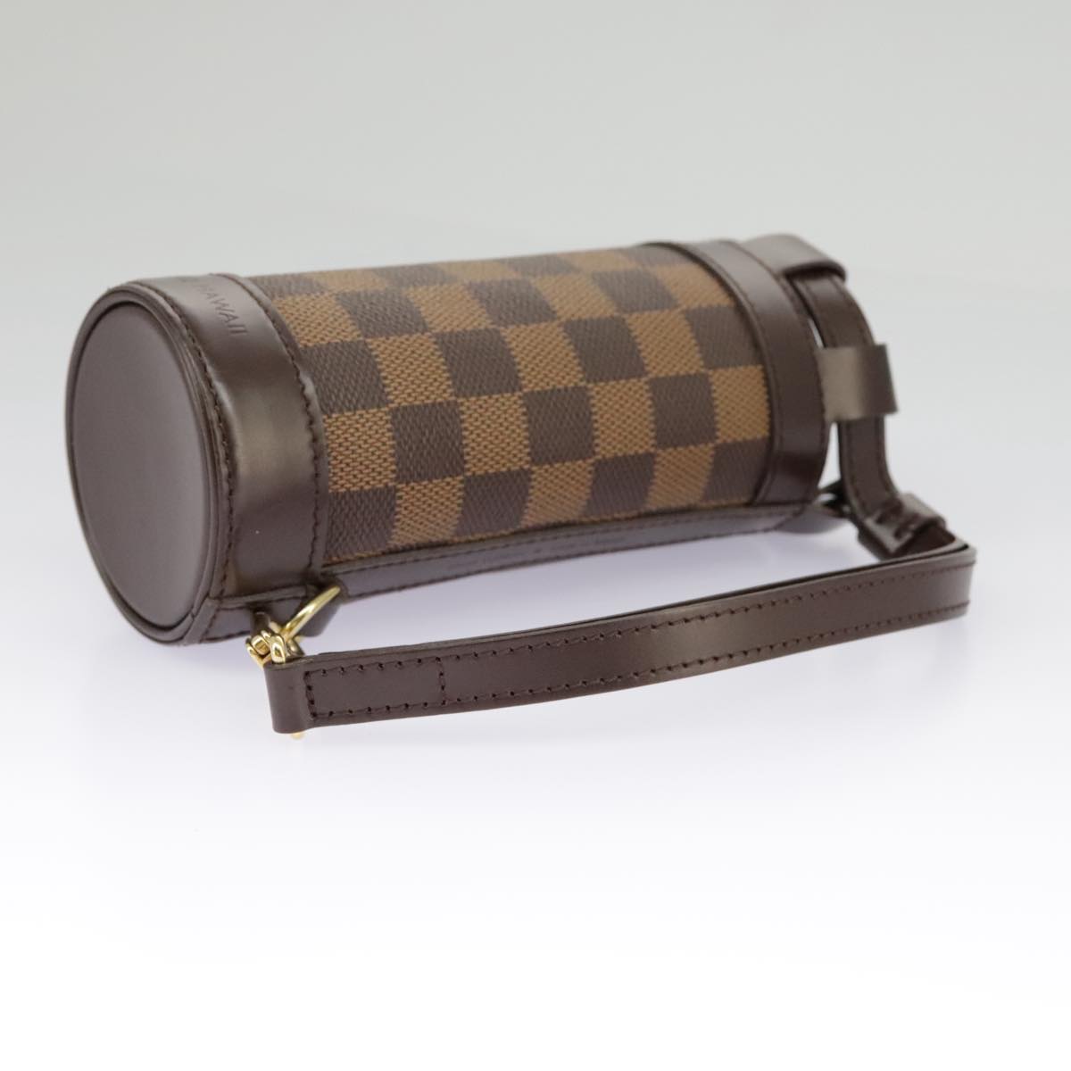 LOUIS VUITTON Damier Ebene GOLF CUP 2002 HAWAII Golf Ball Case M99119 Auth 98910