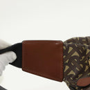 BURBERRY Body Bag PVC Leather Brown Gold Auth 98911-18