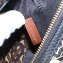 BURBERRY Body Bag PVC Leather Brown Gold Auth 98911-12