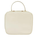 GUCCI Hand Bag Patent leather 2way Cream Gold Auth 98924-13