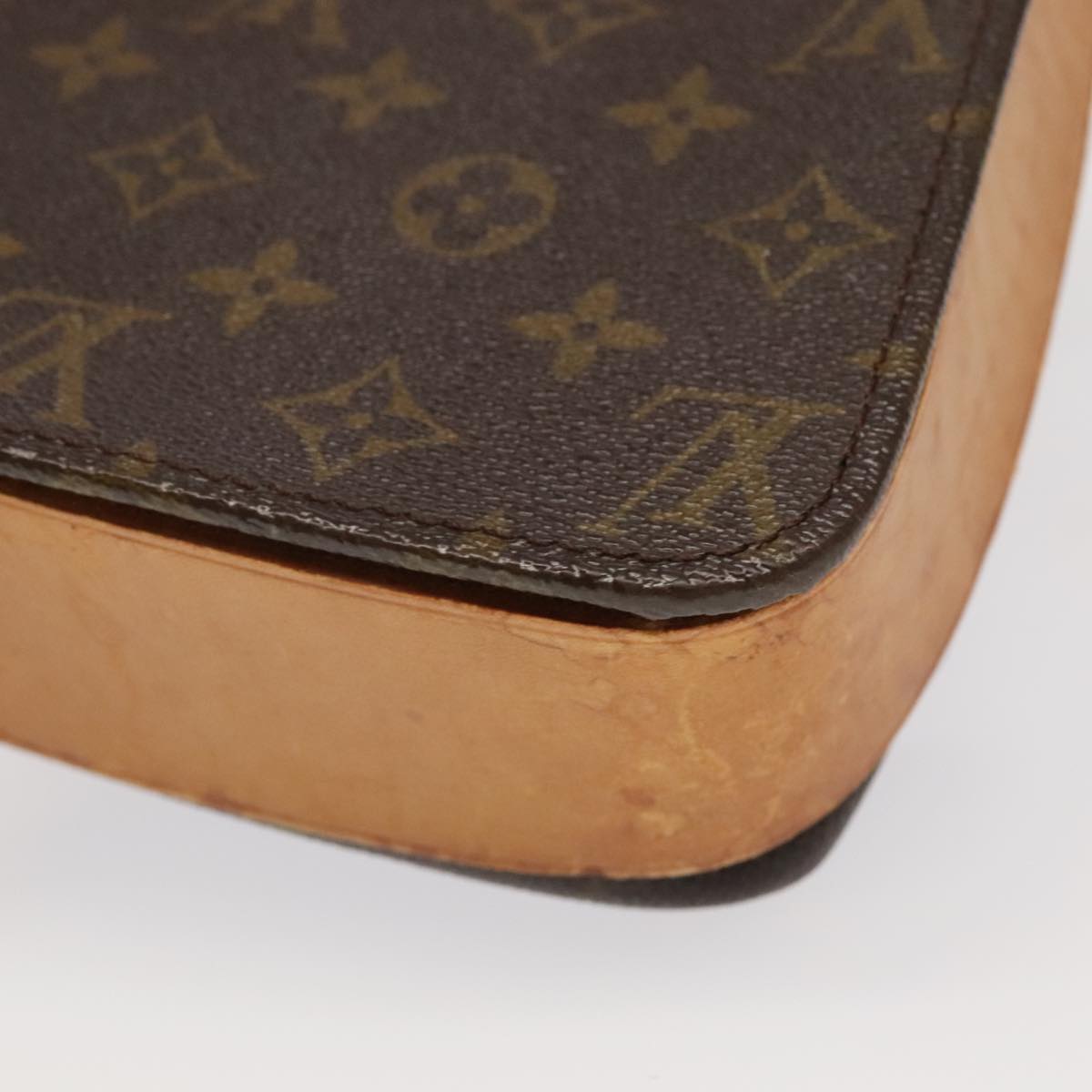 LOUIS VUITTON Monogram Cartouchiere GM Shoulder Bag Vintage M51252 LV Auth 98930