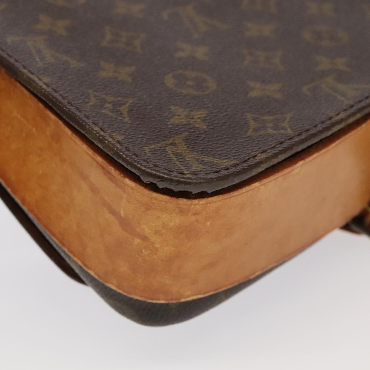 LOUIS VUITTON Monogram Cartouchiere GM Shoulder Bag Vintage M51252 LV Auth 98930