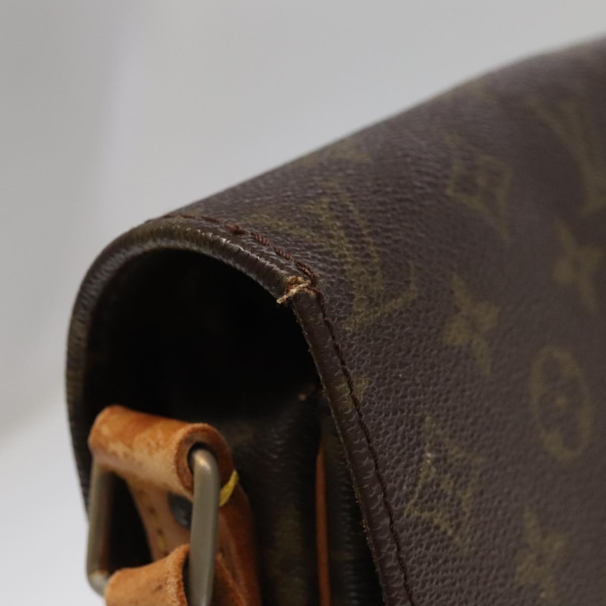 LOUIS VUITTON Monogram Cartouchiere GM Shoulder Bag Vintage M51252 LV Auth 98930