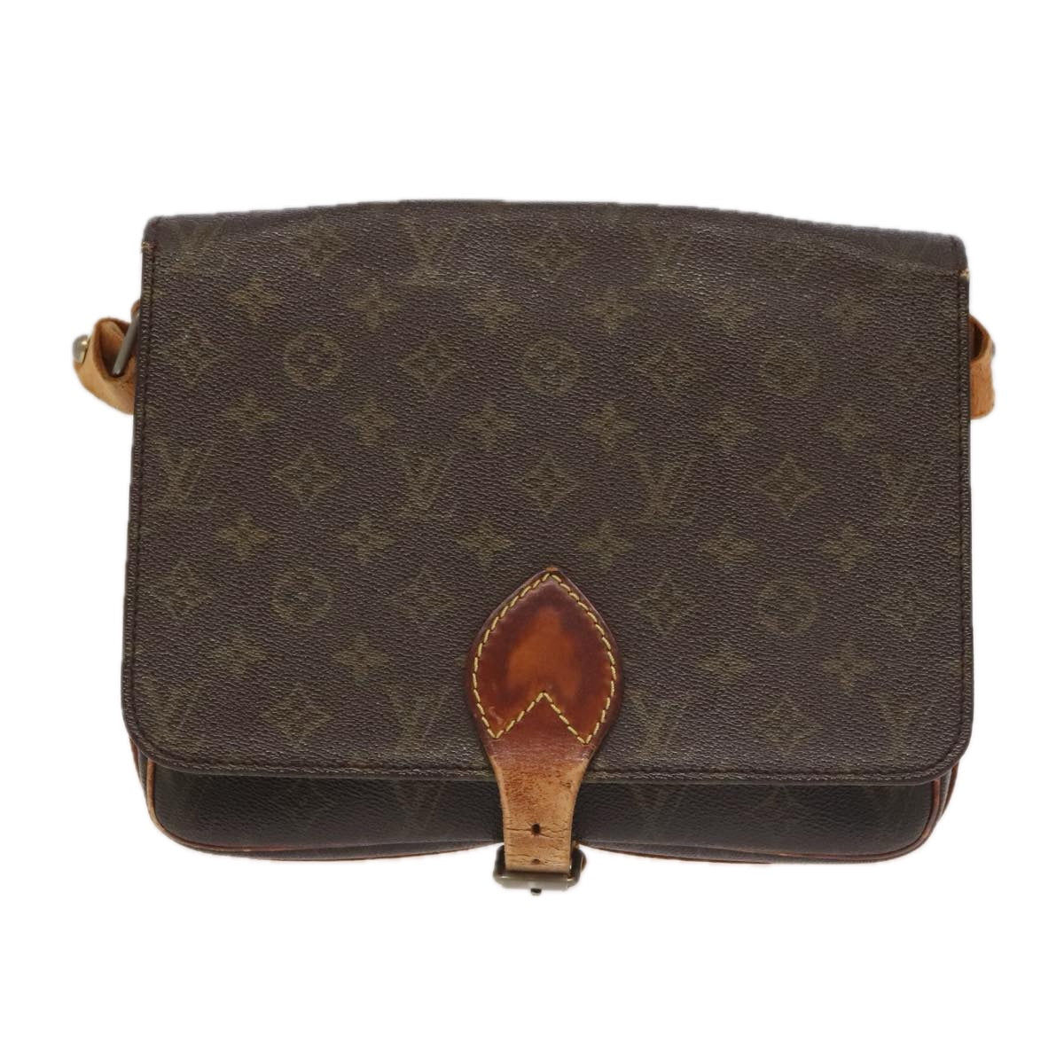 LOUIS VUITTON Monogram Cartouchiere GM Shoulder Bag Vintage M51252 LV Auth 98930