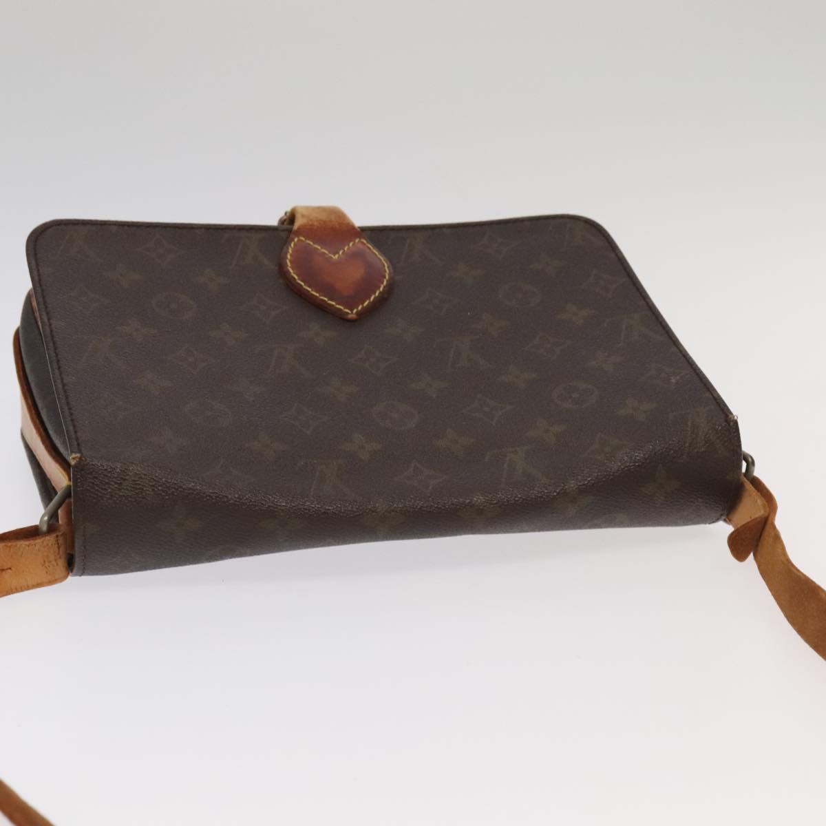 LOUIS VUITTON Monogram Cartouchiere GM Shoulder Bag Vintage M51252 LV Auth 98930