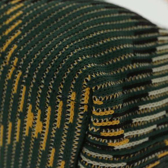 BURBERRY Mini Peg Duffle Bag Chain Hand Bag Green Auth 98935SV