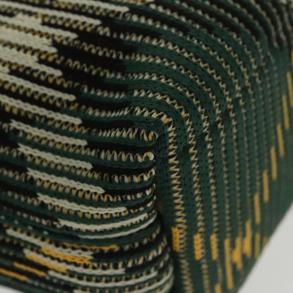 BURBERRY Mini Peg Duffle Bag Chain Hand Bag Green Auth 98935SV